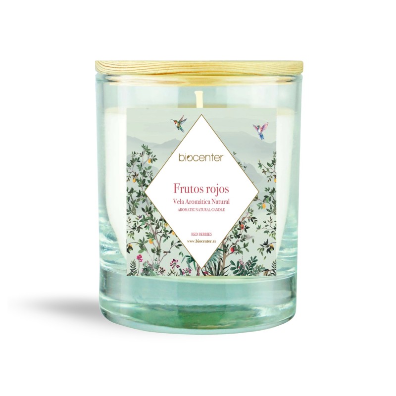 Vela natural de cera de soja FRUTOS ROJOS