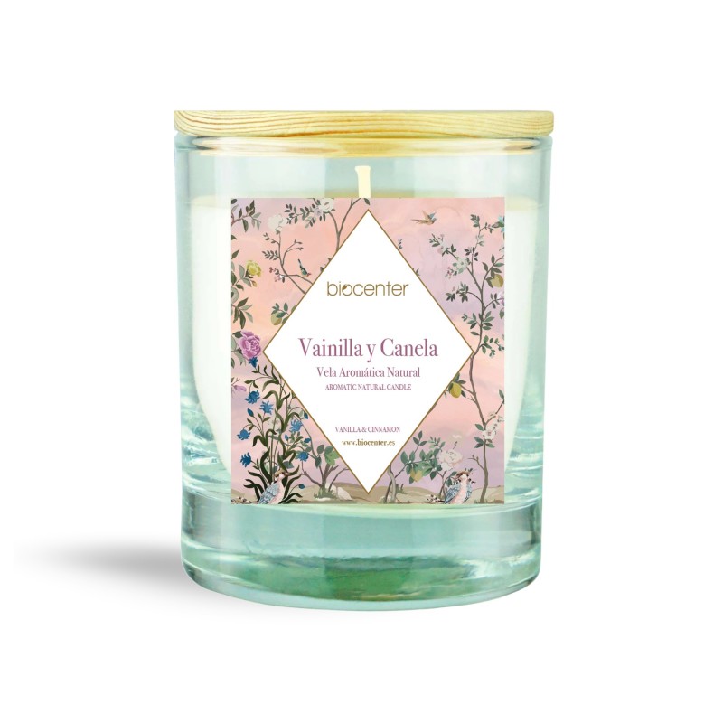 Vela natural de cera de soja VAINILLA Y CANELA
