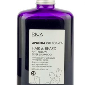 Champú anti-amarillo plateado para cabello y barba
