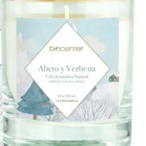 Vela natural de cera de soja – ABETO Y VERBENA