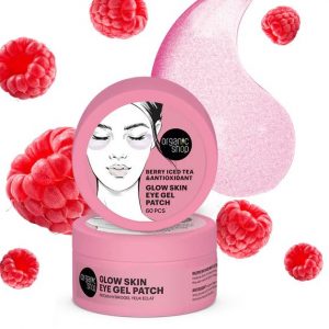 Parche de gel para ojos Glow Skin. Té helado de frutos rojos y antioxidante
